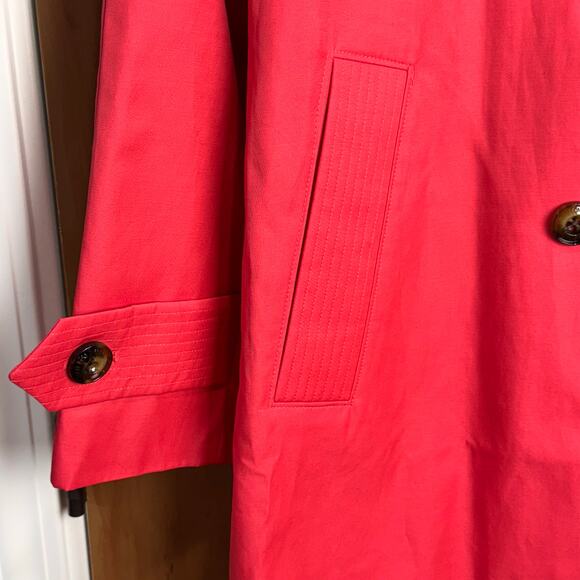 NWT Hisbiscus London Fog Double Collared Hooded Rain Coat - Size PXS - Picture 5 of 11